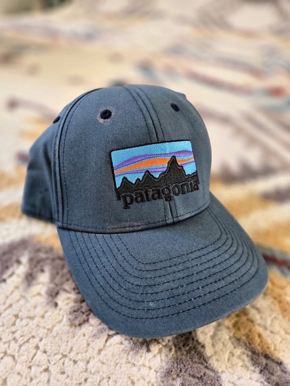 Patagonia PatagoniaFitz Roy Horizons Trucker Hat Baseball Cap Blue